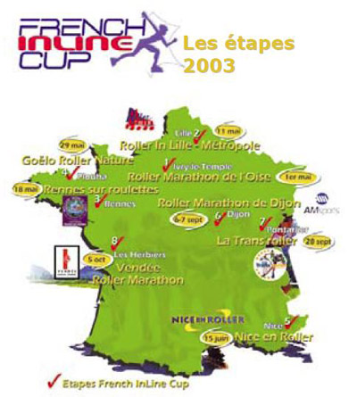 Carte de la French Inline Cup 2003
