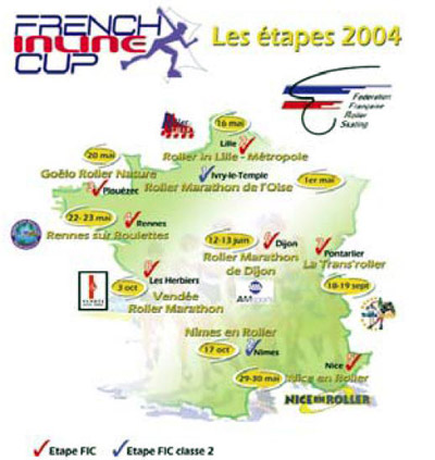 Carte de la French Inline Cup 2004