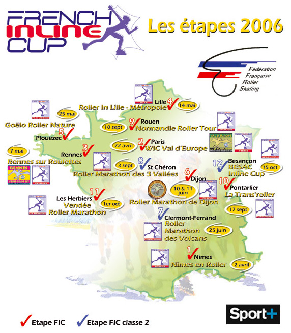 Carte de la French Inline Cup 2006