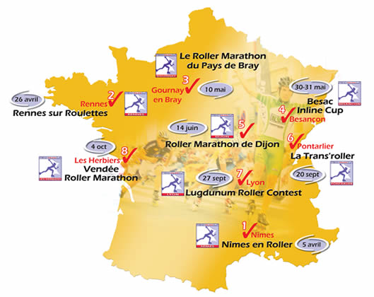 Carte de la French Inline Cup 2009