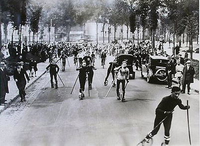 Course de PatiCycles en 1928 entre Versailles et Paris