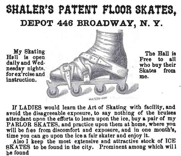 Parlor Skate de Shaler en 1860