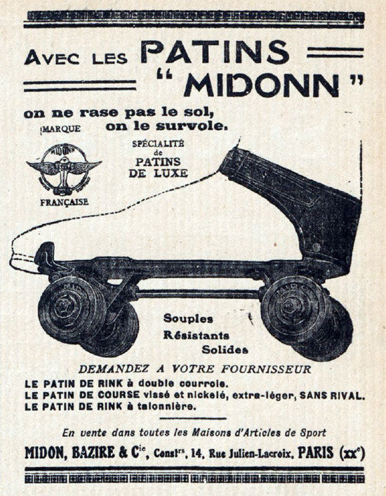 Publicité Midonn de février 1921 dans le journal l'Aéronautique