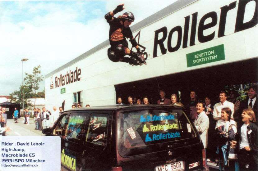 Démo Rollerblade avec David Lenoir en 1993