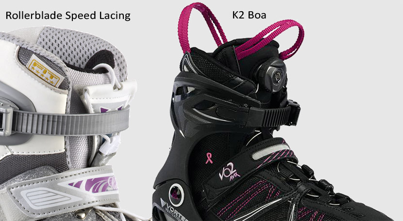 Speed lace Rollerblade et K2 Boa