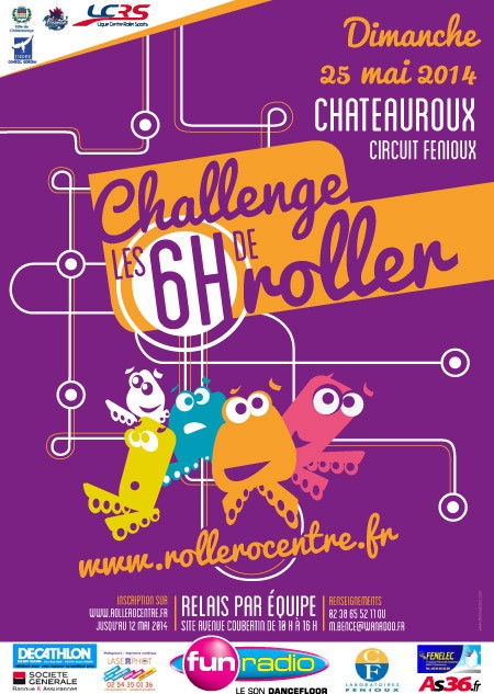 Challenge des 6 Heures Roller 2015 à Châteauroux (36)