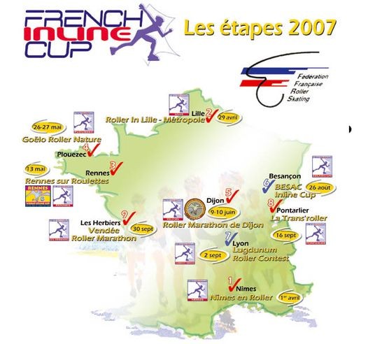 French inline Cup 2007 aux Herbiers - Vendée Roller marathon (85)
